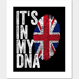 IT'S IN MY DNA British Flag England UK Britain Union Jack Posters and Art